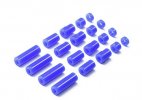 Tamiya 95368 - Lightweight Plastic Spacer Set (12/6.7/6/3/1.5mm )(Blue)