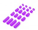 Tamiya 95536 - Lightweight Plastic Spacer Set (12, 6.7, 6, 3, 1.5mm) (Purple)