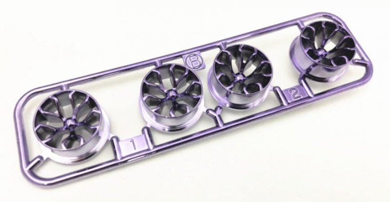 Tamiya 9004476 - Low-Profile Y-Spoke Wheel (Metallic Purple)