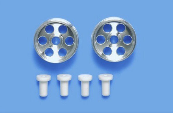 Tamiya 95395 - HG Aluminum Wheels for Low-Profile Tires (Super X & XX, 2pcs.) Mini 4WD Product