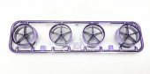 Tamiya 9004487 - Low Profile 5-Spoke Metallic Purple Plated Wheels