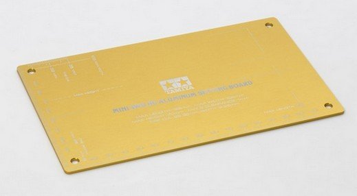 Tamiya 95201 - Mini 4WD HG Aluminum Setting Board (Gold)