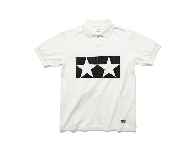 Tamiya 67464 - JW Tamiya Logo Polo Shirt White S (Jun Watanabe)