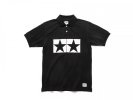 Tamiya 67468 - JW Tamiya Logo Polo Shirt Black XS (Jun Watanabe)