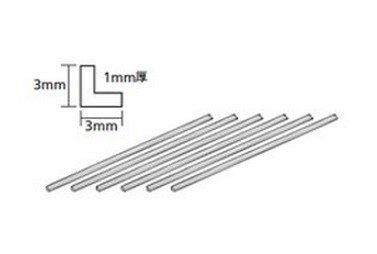 Tamiya 70204 - Plastic Beams 3mm L-Shaped - Clear 6pcs