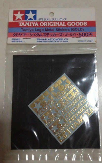 Tamiya 66524 - Tamiya Logo Metal Sticker (Gold)