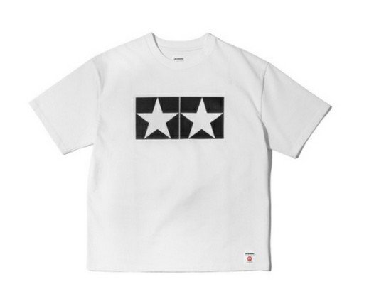 Tamiya 67359 - White L Size Jun Watanabe x Tamiya Big T-Shirt (JAPAN MADE PREMIUM)