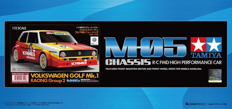 Tamiya 47308-60A - 1/12 Volkswagen Golf Mk.1 Racing Group 2 (M-05) (w/o ESC)