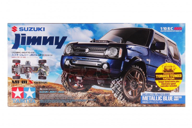 Tamiya 58621 MF-01X | 1/10 RC Suzuki Jimny (JB23) Painted Metallic Blue Body