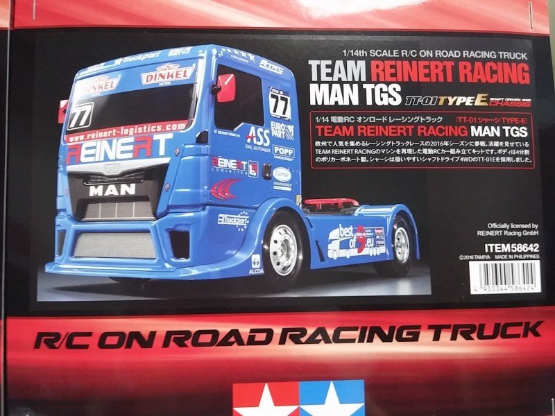 58642 MAN TGS Team Reinert Racing Truck TT-01E Chassis - Tamiya 1/14