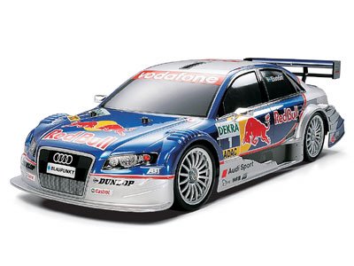 Tamiya 58355 - 1/10 RC Audi A4 DTM 2005 Red Bull - TT01 Finished Body - TT-01 Chassis