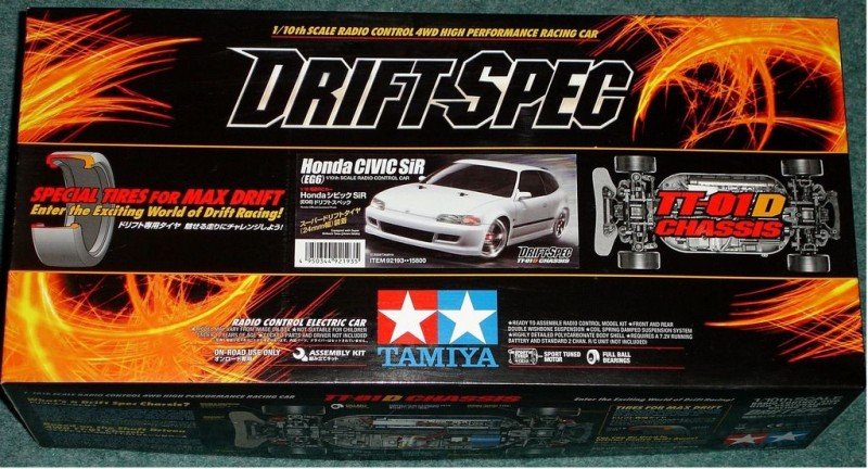 Tamiya 92193 - 1/10 RC TT01D Honda Civic SiR EG6 - TT-01 D Chassis