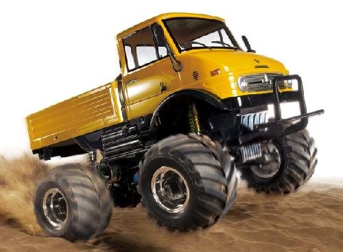 Tamiya 84321 - 1/10 RC Mercedes-Benz Unimog 406 Series U900 Wheelie (CW-01) Yellow