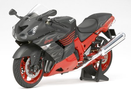 Tamiya 21085 - Kawasaki ZX-14 Flat Black- Finished Model Metallic Spark