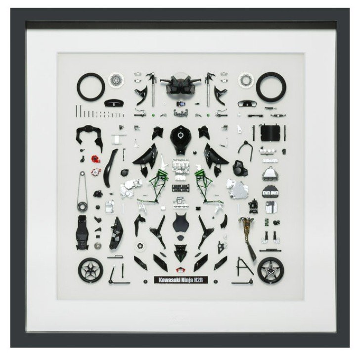 Tamiya 21240 - 1/12 Scale Kawasaki Ninja H2R Parts Panel