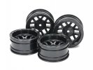Tamiya 51686 - CC-02 12-Spoke Wheels (26mm Width, Offset +6) (Black) 4pcs SP-1686