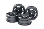 Tamiya 51688 - CC-02 6-Spoke Wheels (Width 26 mm, Offset +4, Black/4 Pcs.) SP-1688