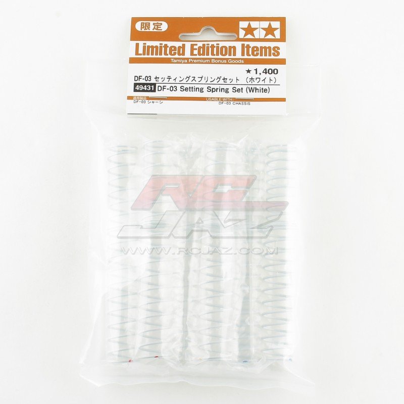 Tamiya 49431 - RC DF03 DF-03 Chassis Setting Spring Set - White