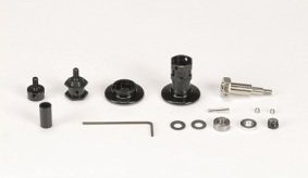 Tamiya 84114 - F104 Aluminium Differential Housing Set - Black