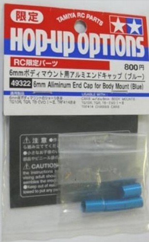 Tamiya 49322 - RC 6mm Aluminium End Cap - Blue For Body Mount