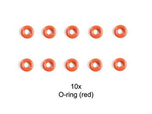 Tamiya 50597 - Damper O-Ring(Red) *10 SP-597