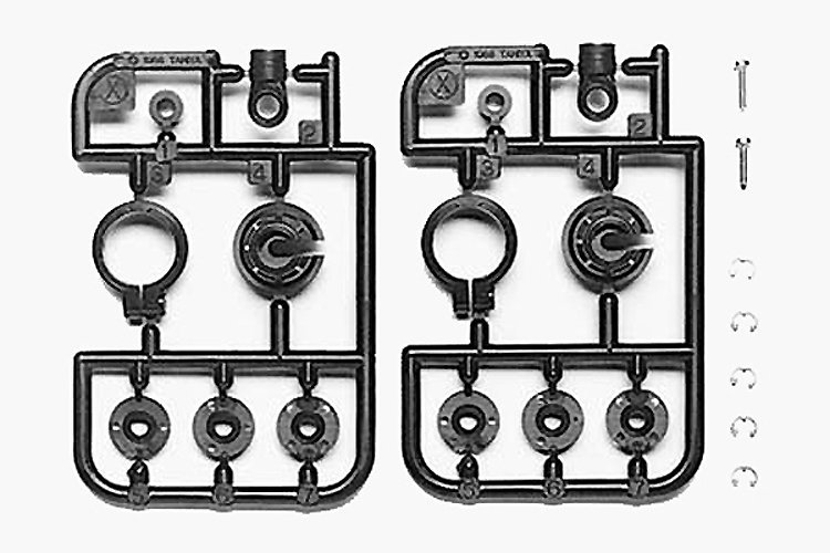 Tamiya 53075 - Hi-Cap Damper (Mini) Plastic Parts Set OP-75