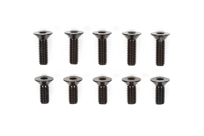 Tamiya 84398 - Aluminum CS Hex Screw 3x8mm, 3x10mm Black