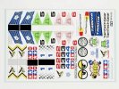 Tamiya 40521 - RC GB01 Flag Sticker Set Buggy Characters