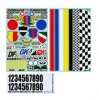 Tamiya 54513 - RC Customizing Sticker - Team Style (2 Sheets) OP.1513 OP-1513