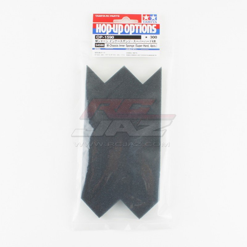 Tamiya 54590 - OP.1590 RC M-Chassis Inner Sponge - Super Hard/4pcs OP-1590