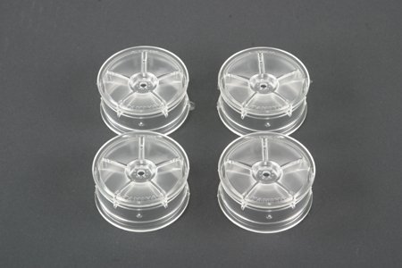 Tamiya 49405 - M-Narrow White Dish Wheels (0)(Clear)