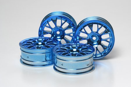 Tamiya 49424 - Blue Plated MN Mesh Wheel/+2