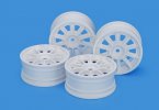 Tamiya 22067 - 1/10 TH 10-Spoke Wheels (White, 24mm Width, Offset 0) (4 Pcs.) OP-2067