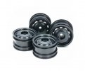 Tamiya 47450 - Lunch Box Mini Wheels (Black, 4 Pcs.)