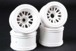 Tamiya 54528 - RC F104 Mesh Wheel Set (White) OP.1528 OP-1528