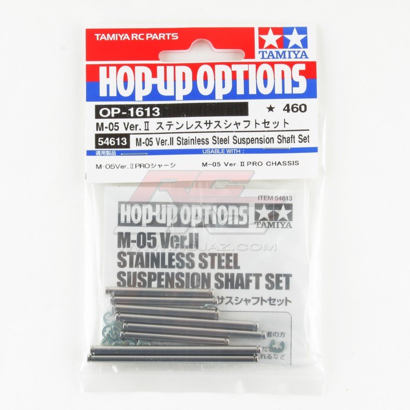 Tamiya 54613 - OP.1613 M-05 Ver.II Stainless Steel Suspension Shaft Set OP-1613