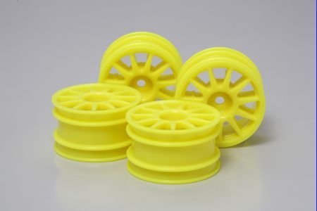 Tamiya 49469 - 1/10 M-Chassis 11-Spoke Wheels 4pcs. (Fluorescent Yellow) - Limited Edition