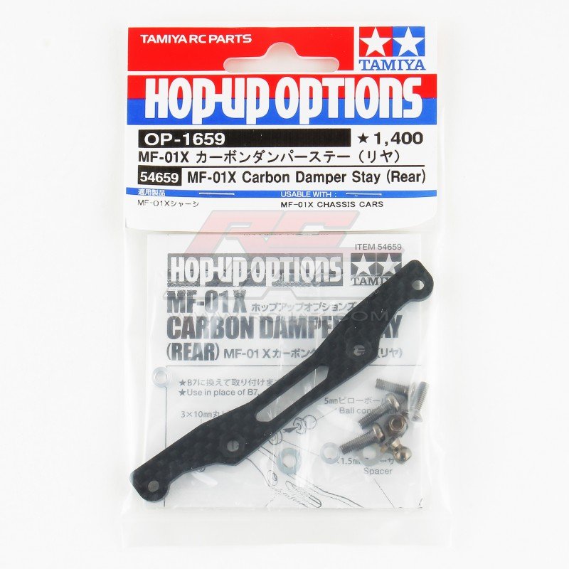 Tamiya 54659 - MF-01X Carbon Damper Stay (Rear) OP-1659