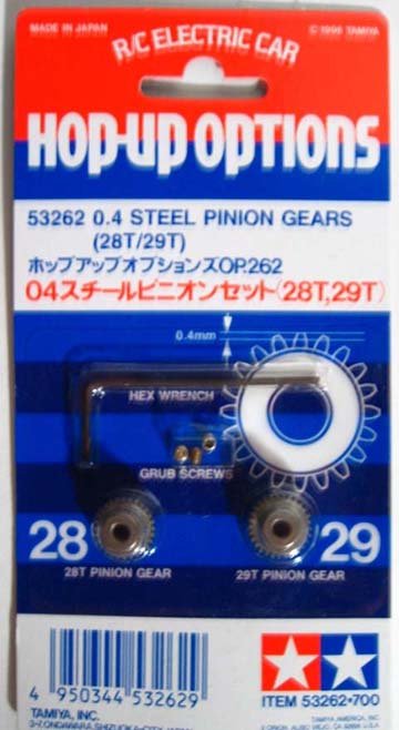 Tamiya 53262 - 0.4 Steel Pinion Gear 28T OP-262