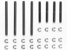 Tamiya 53266 - TA03 Stainless Steel Suspension Shaft Set OP-266