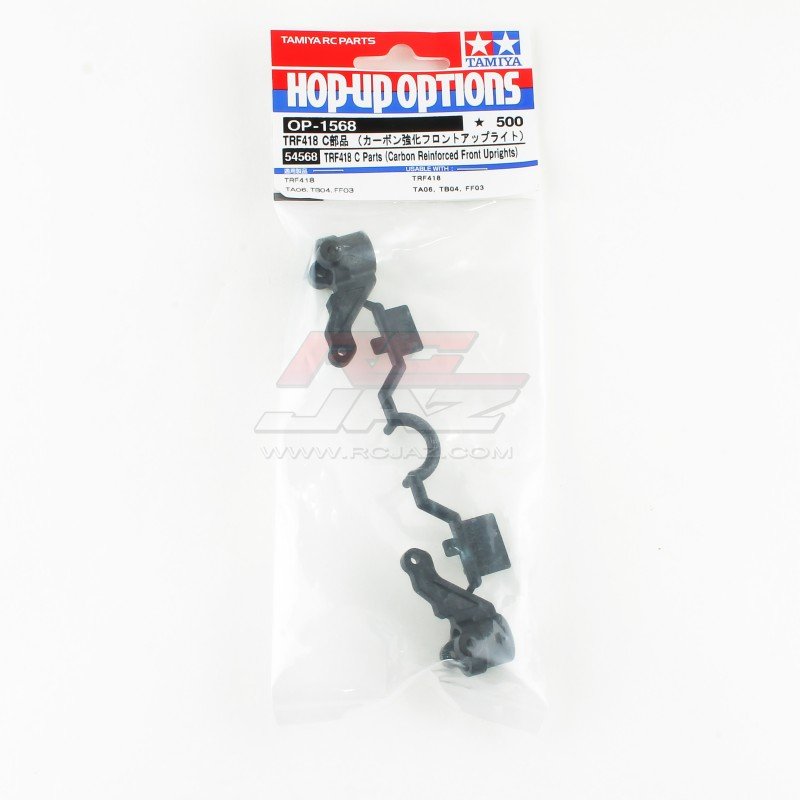 Tamiya 54568 - OP.1568 TRF418 C Parts -Carbon Reinforcement Front Upright OP-1568