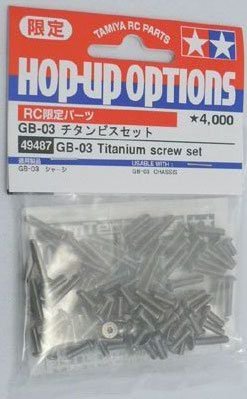Tamiya 49487 - GB-03 Titanium Screw Set GB03 Titanium Screw Set TTG Hotshot GB-03
