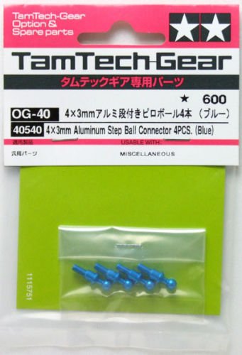 Tamiya 40540 - GT-01 4mmx3h Aluminum Ball Connector Set