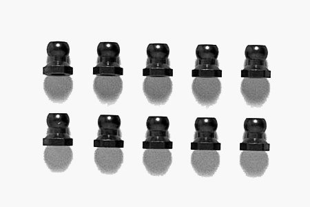 Tamiya 53599 - 5mm Aluminum Pillow Ball Nuts 10pcs OP-599