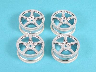 Tamiya 53859 - 5Spoke PlatedWheel4 24mmOff0 OP-859