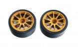 Tamiya 51219 - Drift Tires Type D & Wheels (Fits all Touring Cars) SP-1219
