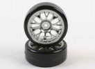 Tamiya 54021 - Metal-Plated Mesh Wheel w/Cemented Super Driftech Tires (24mm Offset 0) 1/10 METAL PLATED MESH WHEEL+DRIFT TIRES (2pcs) OP-1021