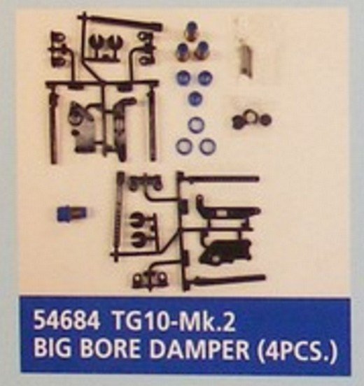 Tamiya 54684 - TG10-Mk.2 Big Bore Damper (4Pcs.) OP-1684