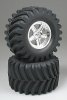 Tamiya 50954 - Terra Crusher Front Tire/Wheel  (1 Pair)
