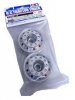 Tamiya 56517 - Metal-Plated Front Wheels (22mm Width/Matte Finish)